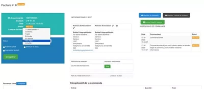 création site de vente en ligne - back-end